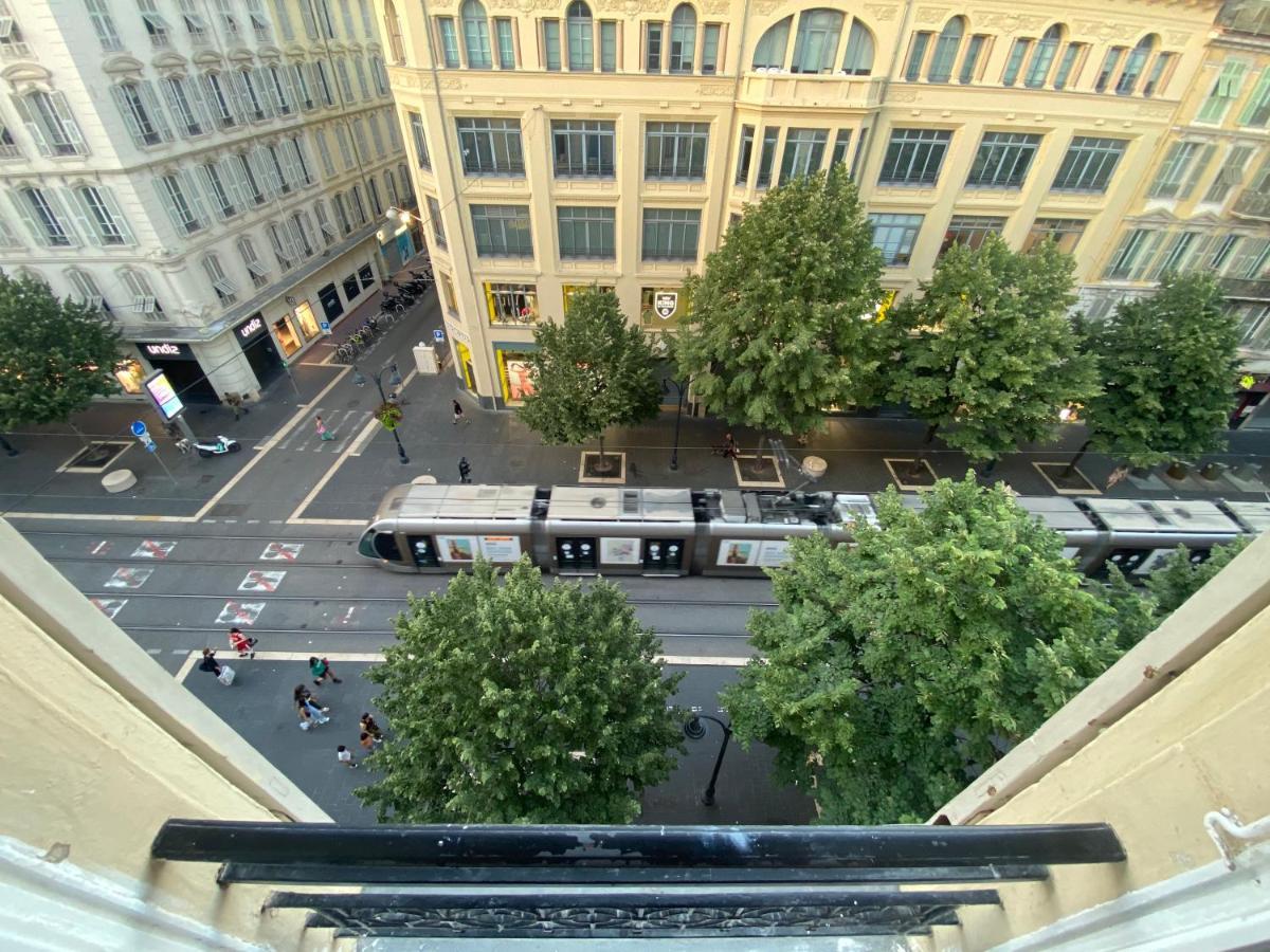 Studio Sur Avenue Jean Medecin A Nizza Exterior foto
